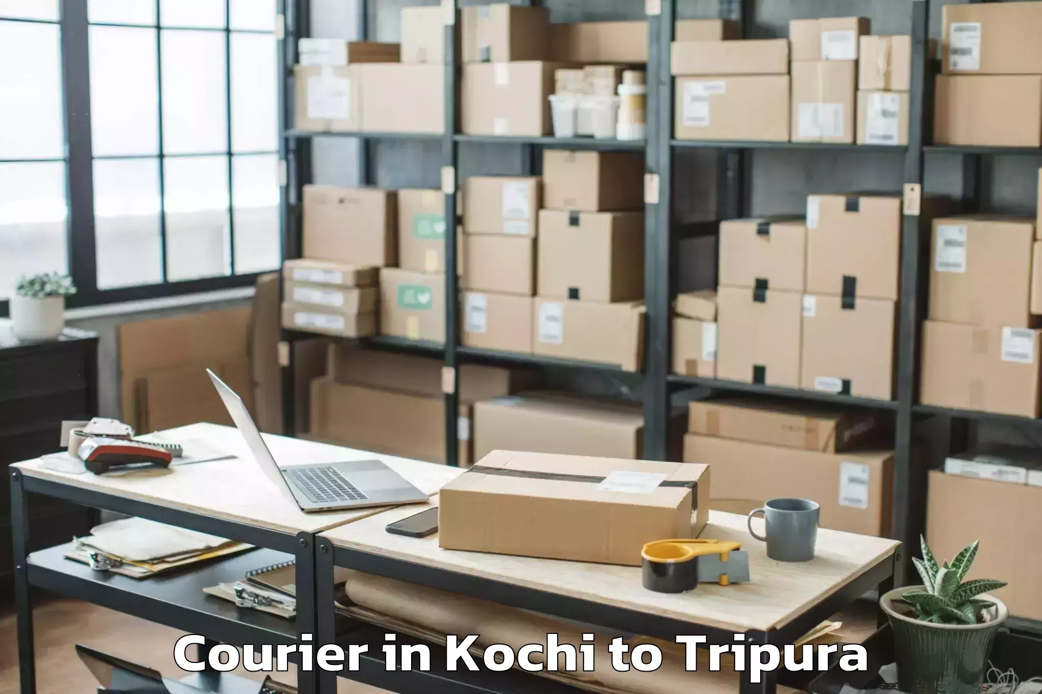 Affordable Kochi to Gournagar Courier